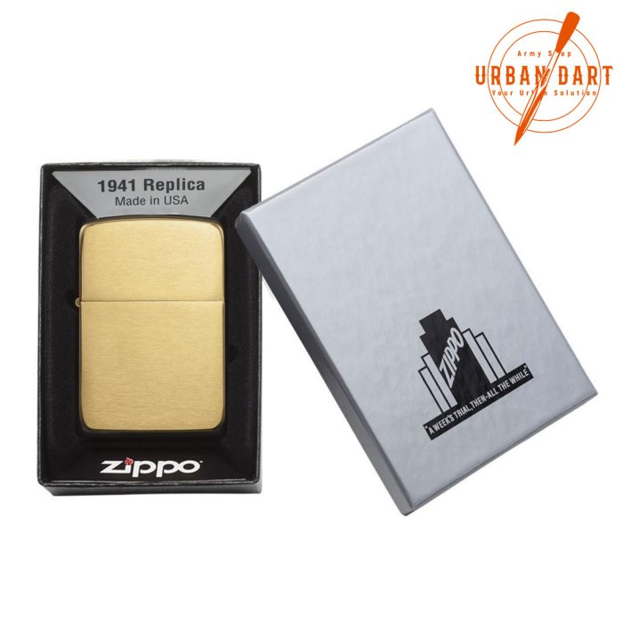 Zippo Replica Brushed Brass 1941 B - Slika 5