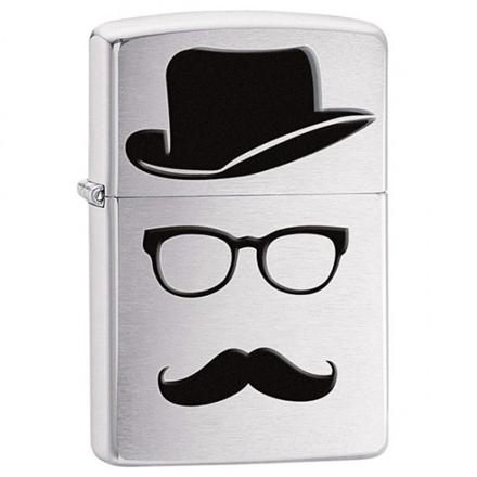Zippo Moustache and Hat and Glasses 28648