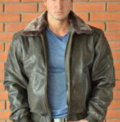 KOŽNA JAKNA PILOTSKA BRAON VINTAGE