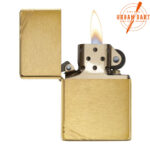 ZIPPO BRUSHED BRASS SA CRTICAMA 240 - Slika 4
