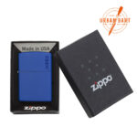 ZIPPO UPALJAČ ROYAL BLUE MATTE LOGO 229ZL - Slika 4