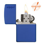 ZIPPO UPALJAČ ROYAL BLUE MATTE LOGO 229ZL - Slika 3
