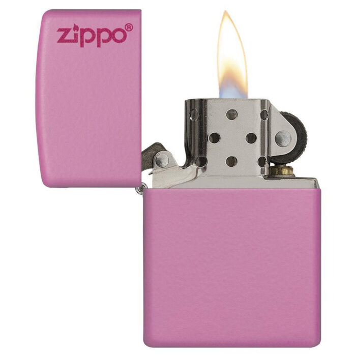 ZIPPO UPALJAČ PINK MATTE LOGO 238ZL - Slika 4