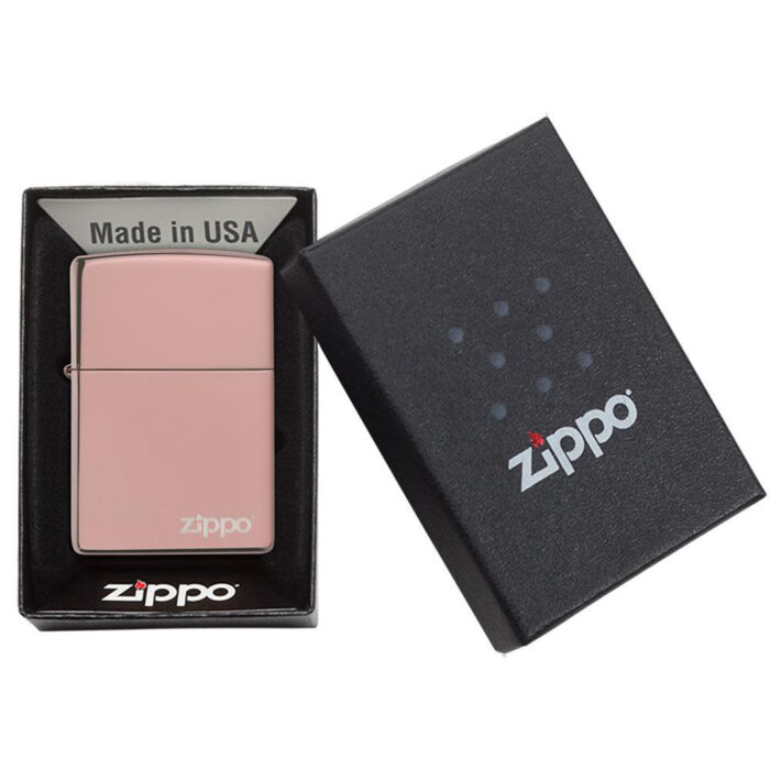 ZIPPO UPALJAČ ROSE GOLD LOGO 49190ZL - Slika 5