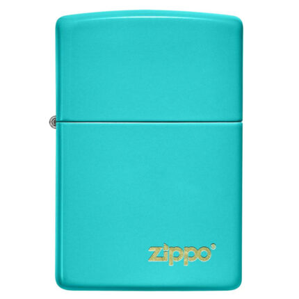 ZIPPO UPALJAČ FLAT TORQUOISE LOGO