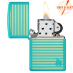 ZIPPO UPALJAČ TORQUOISE STRIPES 48151 - Slika 3