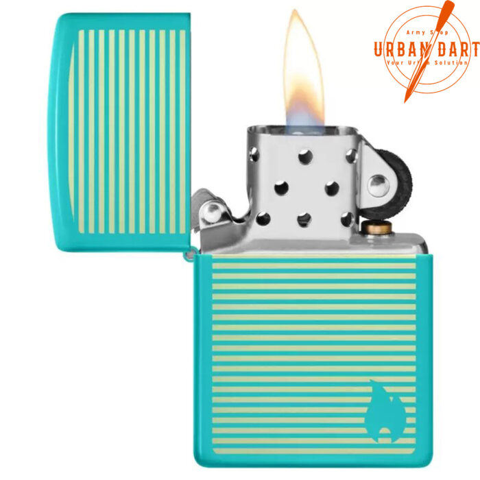 ZIPPO UPALJAČ TORQUOISE STRIPES 48151 - Slika 3