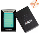 ZIPPO UPALJAČ TORQUOISE STRIPES 48151 - Slika 2
