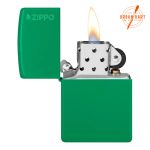 Zippo Grass Green Matte Logo 48629ZL - Slika 3