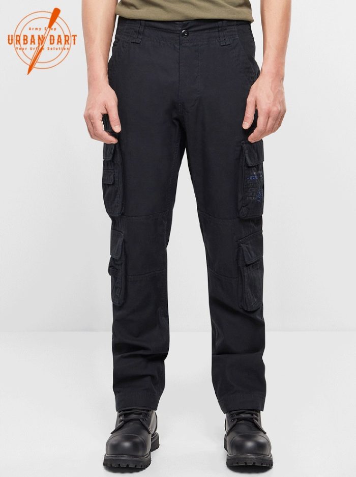 BRANDIT PANTALONE PURE SLIM FIT CRNE - Slika 3