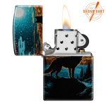 ZIPPO UPALJAČ MOONLIGHT WOLF DESIGN 46252 - Slika 2