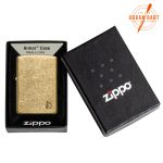 ZIPPO ARMOR TUMBLED BRASS FLAME 46398 - Slika 5