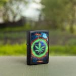 ZIPPO LAVA LEAF BLACK MATTE UPALJAČ - Slika 2