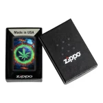 ZIPPO LAVA LEAF BLACK MATTE UPALJAČ - Slika 5
