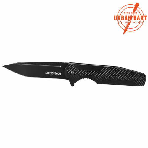 Swisstech sklopivi nož 4 inča ST014023 AUS-8 tanto sečivo siva drška